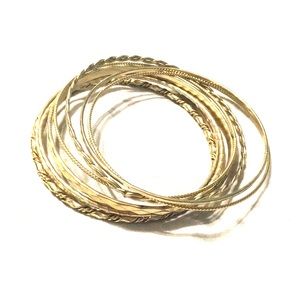 Gold bangles